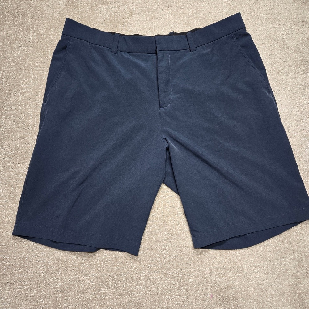 Nike Golf Dri-FIT Mens Navy Blue Flat Front Performance Shorts Size 34